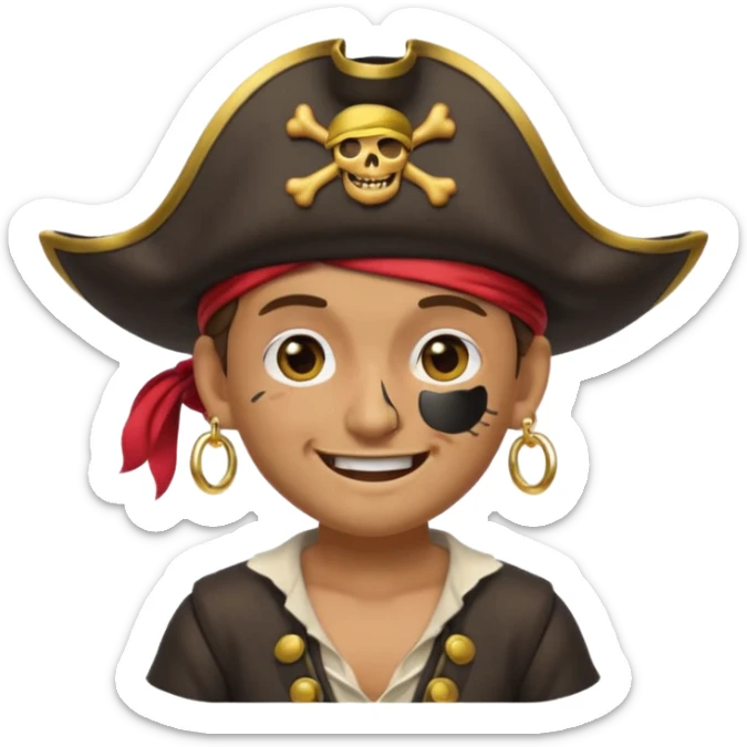 animated emoji for a player called prophet of doom IDK shrug emote needs to be pirate themed and dark sticker