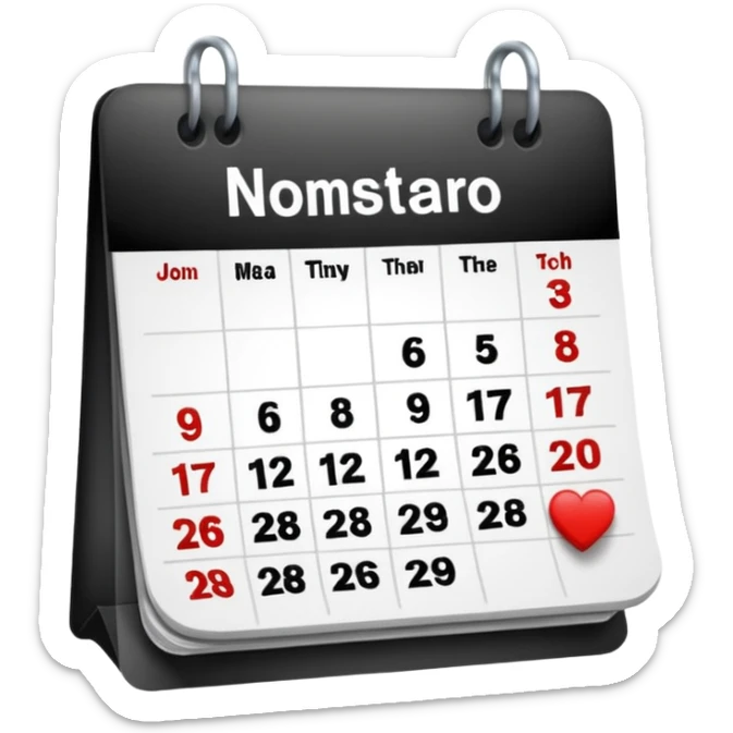 quiero un emoji que me muestre la fecha del dia sticker