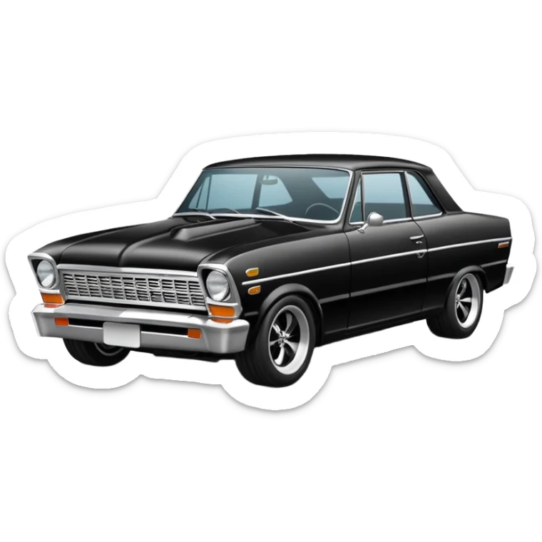 Catwoman’s  toy blackout 1965 Chevy Nova SS street rod sticker