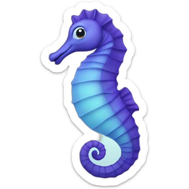 sea horse sticker
