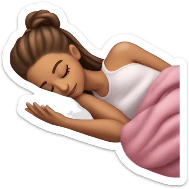 Ariana Grande sleeping sticker