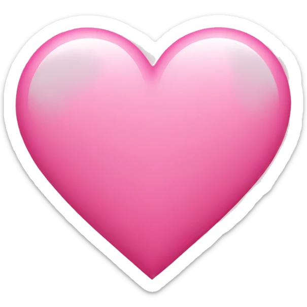 Pink heart  sticker