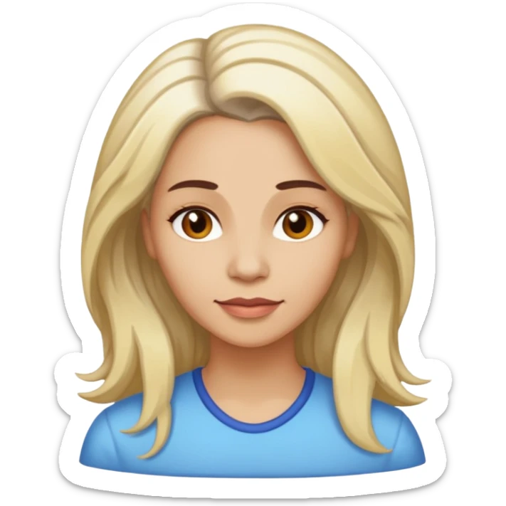 Chica con mechas de 45 años se llama Lourdes y es su santo sticker