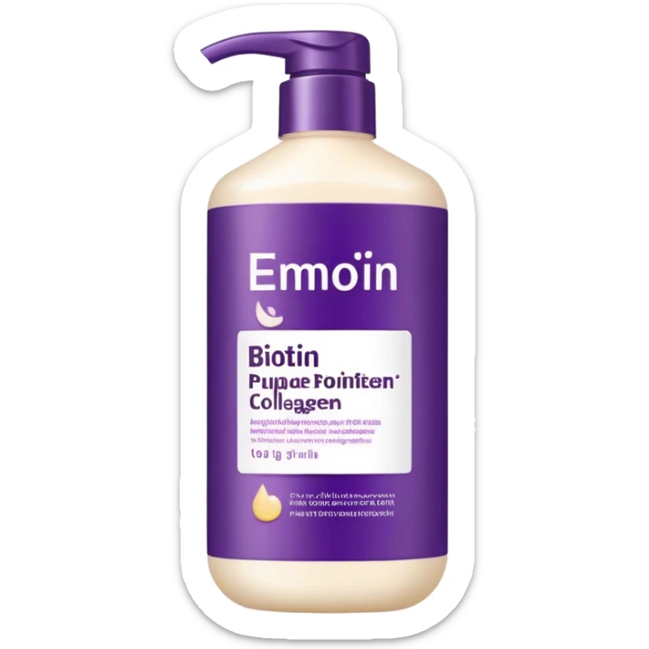 OGX Biotin & Collagen Conditioner Dark purple hair conditioner with biotin and collagen sticker