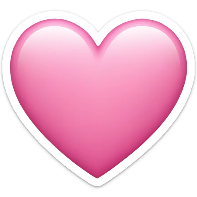 Pink heart sticker