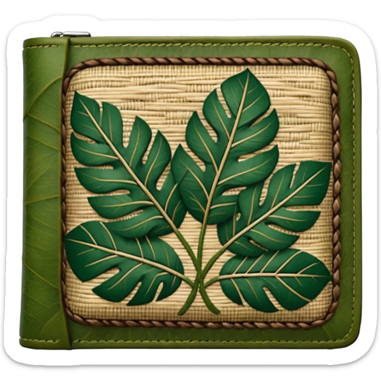 Carteras artesanales echas de ojas del chaguar 
 sticker