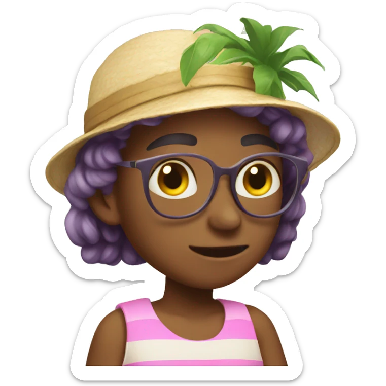 Summer candle sticker