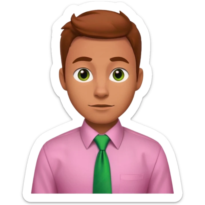 Nick Wilde (pink shirt, green tie, no suit) from the Zootopia Disney movie sticker