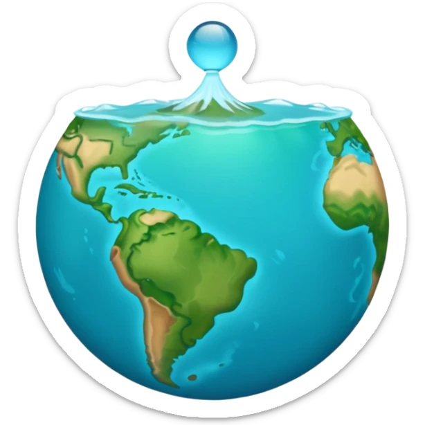 Créer un emoji représentant la Guadeloupe dans sa forme géographique réelle, vue du dessus, avec les deux îles Basse-Terre et Grande-Terre sticker