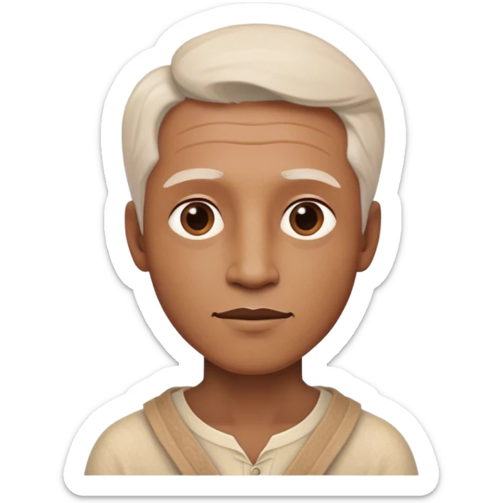 Cinematic Realistic Hayao Miyazaki Portrait Emoji, depicted as a visionary filmmaker with a gentle imaginative expression and artistic flair, rendered with delicate textures and soft enchanting lighting that captures his legendary storytelling. sticker