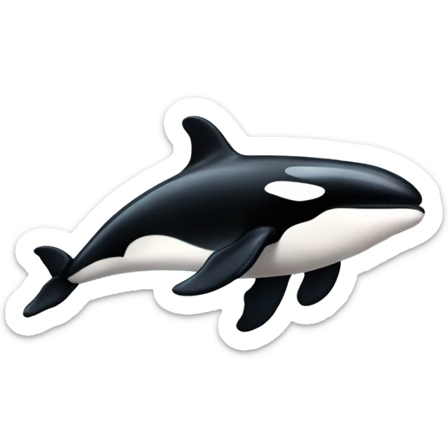 killer whale sticker