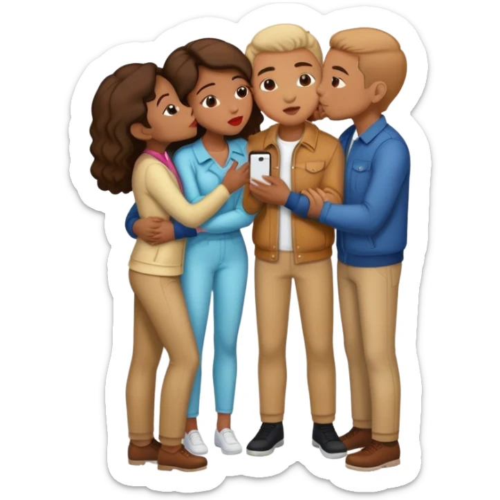 drake kissing drake kissing drake kissing drake sticker