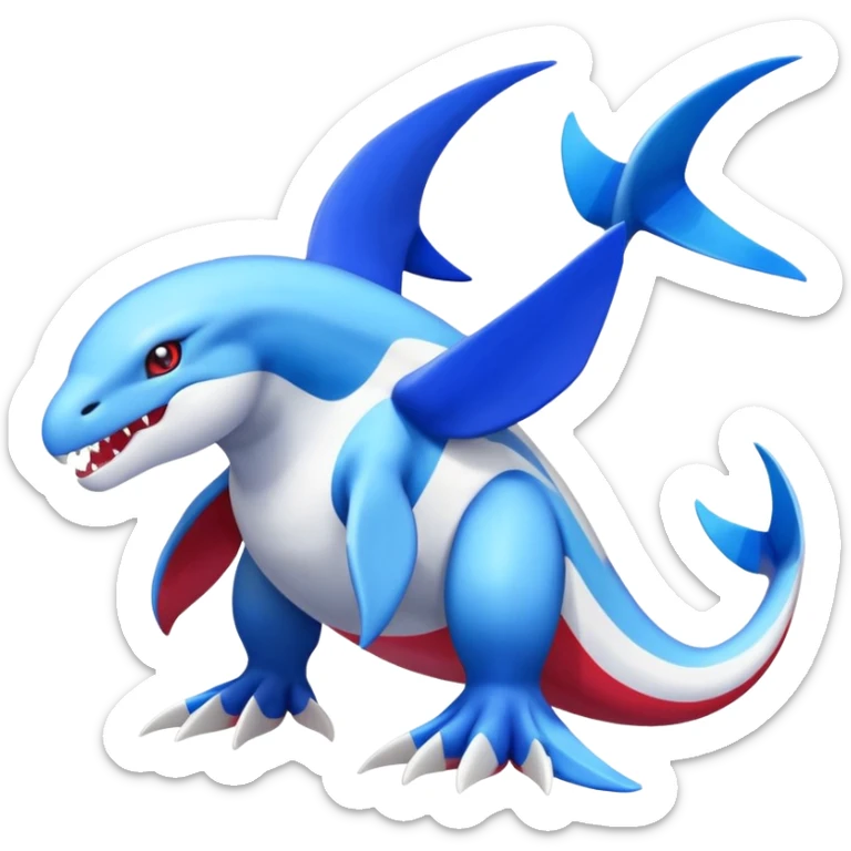 Lugia-Salamence-Kyogre-Latios-fusion-creature (full body) sticker
