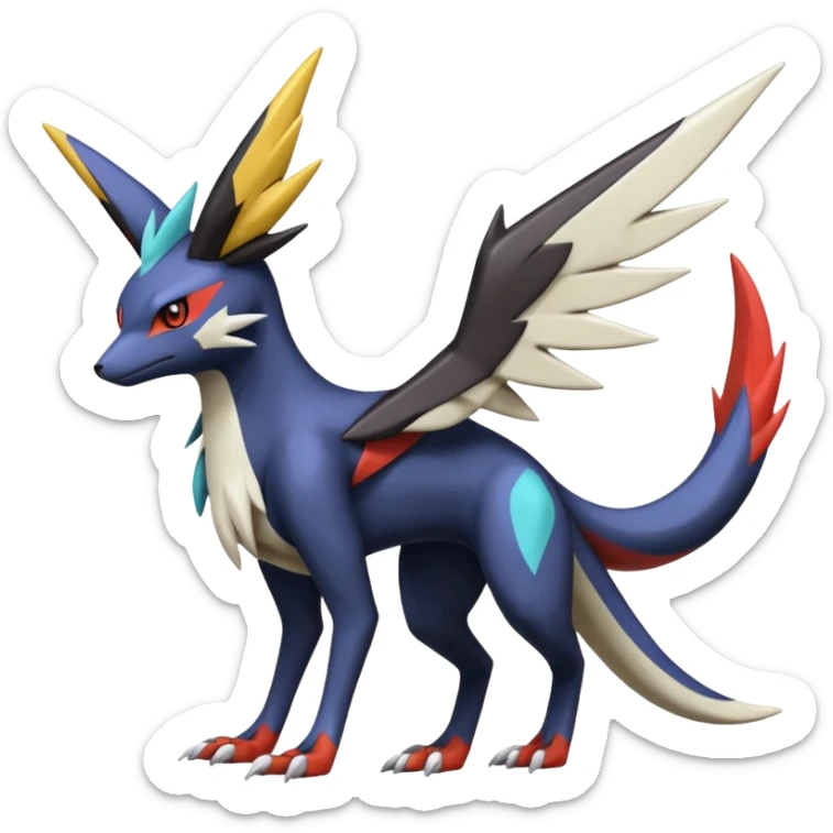  Nargacuga-Latias-Umbreon-Noivern-Silvally-Pokémon-Fakémon-fusion (full body) sticker