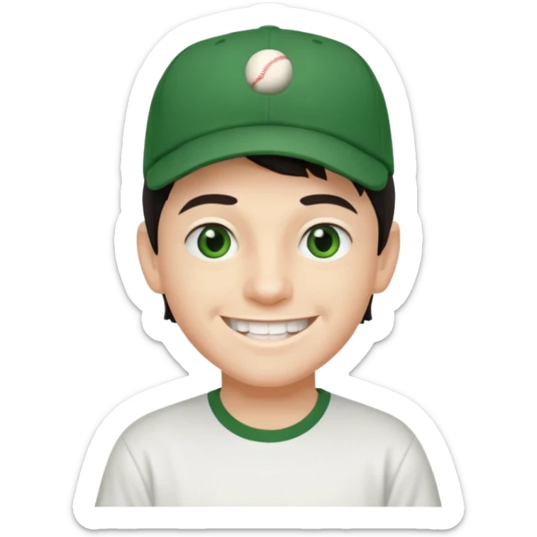 older-teenage-boy-dark-hair-green-eyes-tshirt-smiling-with-teeth-showing-baseball hat on sideways sticker