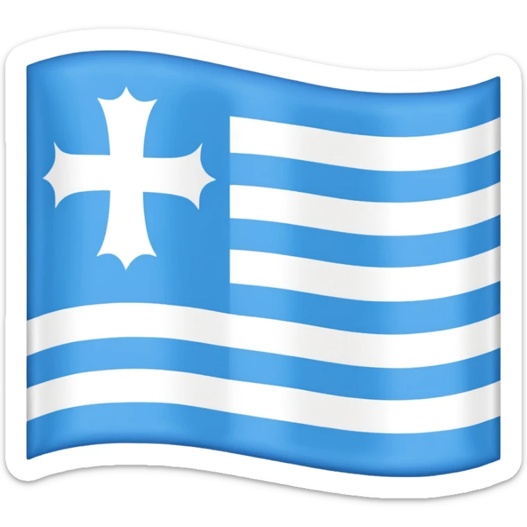 Hazme la bandera de la comunidad autónoma de galicia (España) sticker