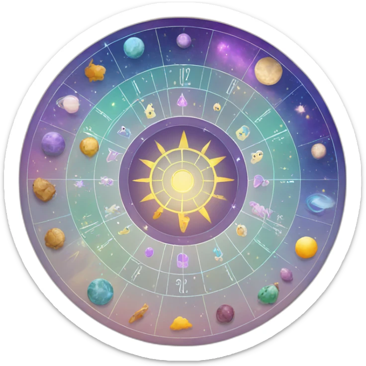 Astrology wheel sticker