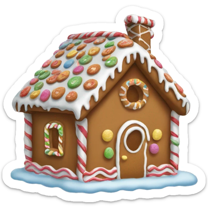 gingerbread house  sticker