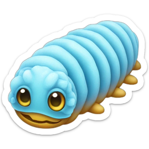 Ice caterpillar sticker