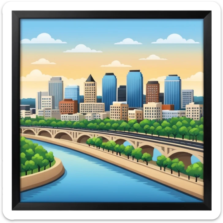 I moved to Little Rock in the state of Arkansas sticker