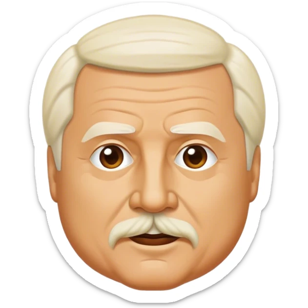 Cinematic Realistic Lech Wa≈Çƒôsa Pop Culture Emoji, depicted with a resolute, charismatic portrayal of the iconic leader rendered with lifelike detail and inspiring, dynamic lighting. sticker