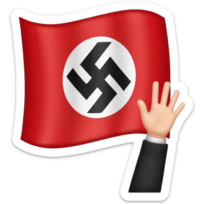 Nazi flag sticker