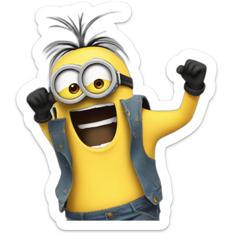Minion dancing sticker