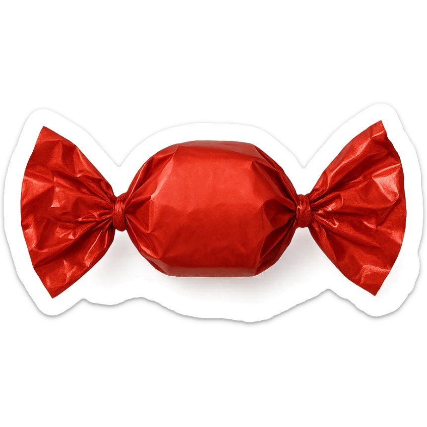 candy wrapper sticker