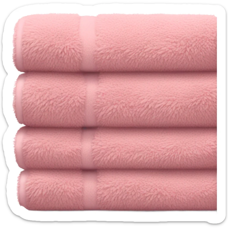 Pink towel sticker