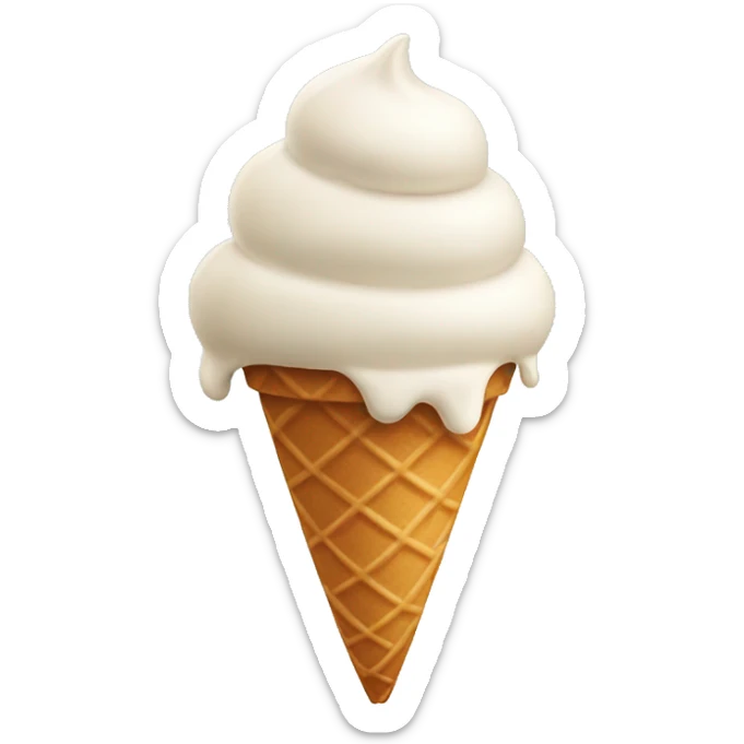 ice cream cone sticker