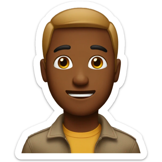 Brown emojis sticker