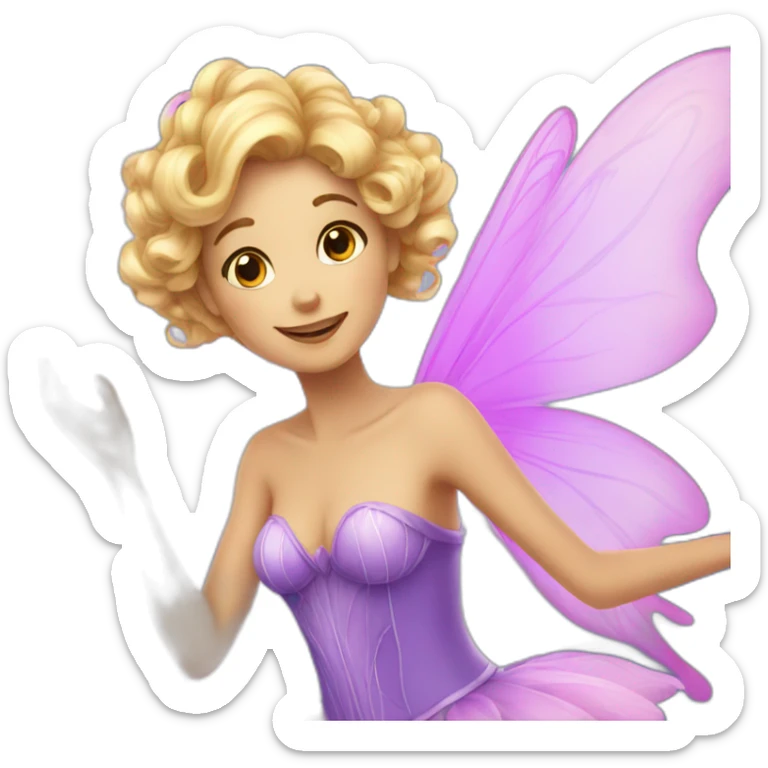 Magic fairy sticker