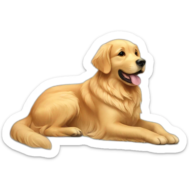 Golden retriever  sticker
