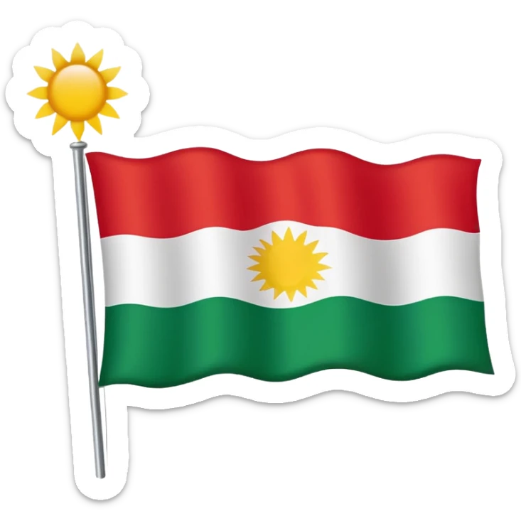 Kurdistan Flag  sticker