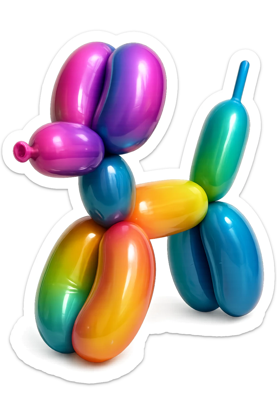 Toy black silhouette sticker