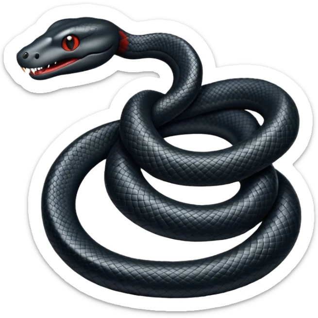Black snake  sticker