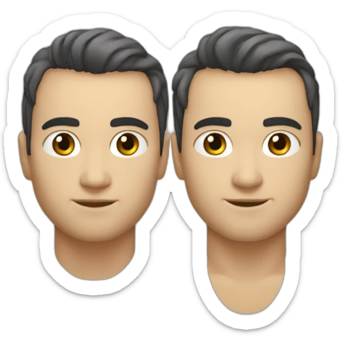 persona con pelo rubio, nariz fina, busto grande, cara fina, pelo largo recogido sticker