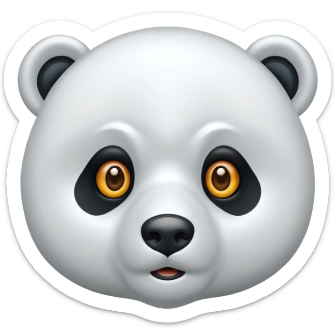 Puedes hacer un oso polar el cual este con un ojo cerrado y el otro abierto  sticker