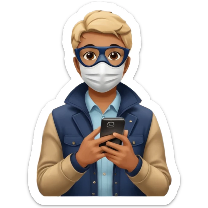 Rider with phone,Metro Riders, inside metro train, no transparent, with background,full image , negative transparent. sticker