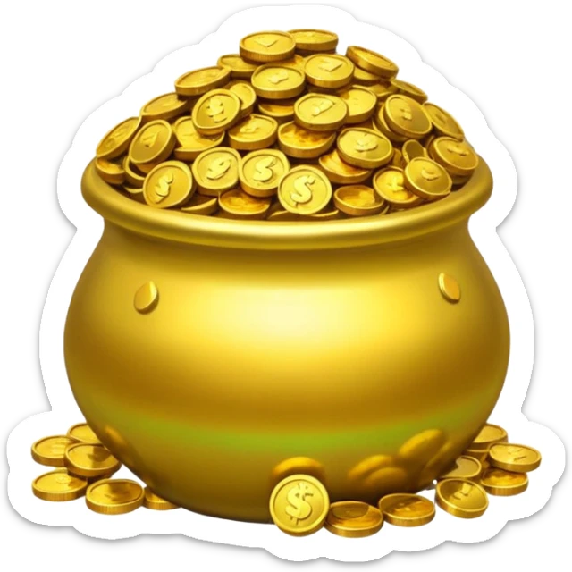 pot of gold sticker