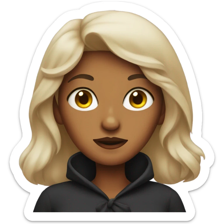 Witch with cat eyes  sticker