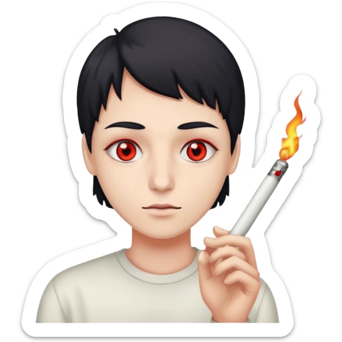 Marihuana,porros,blonds,bongs,ojos rojos todo separado en diferentes imagines alternativas sticker