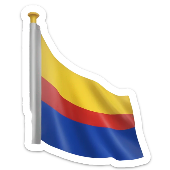 Flag of the socialist republic of Romania sticker