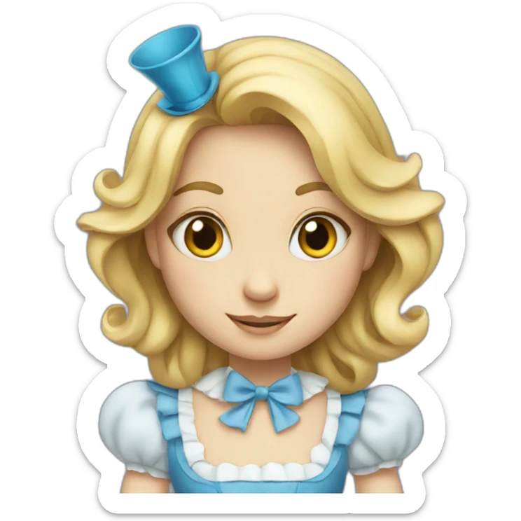 Alice in wonderland sticker