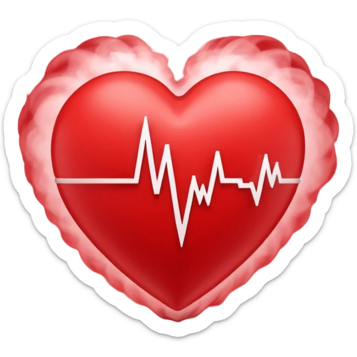 Animated 3D heart pulsing. Each beat makes the text "Marzieh, I love you" rise from the heart like smoke and fade out. Loop continuously. sticker