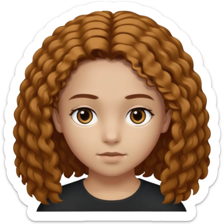 Un garçon cheveux boucle et yeux marron clair et une fille cheveux noir lisse côte à côte se disputant et se traitant de manipulateur  sticker