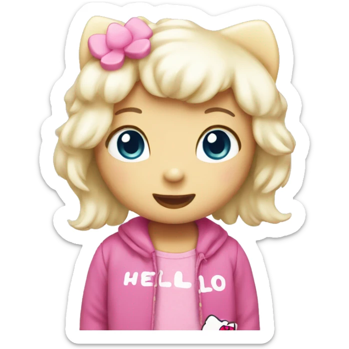 Cute hello Kitty sticker