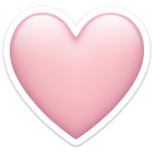 Light pink heart sticker
