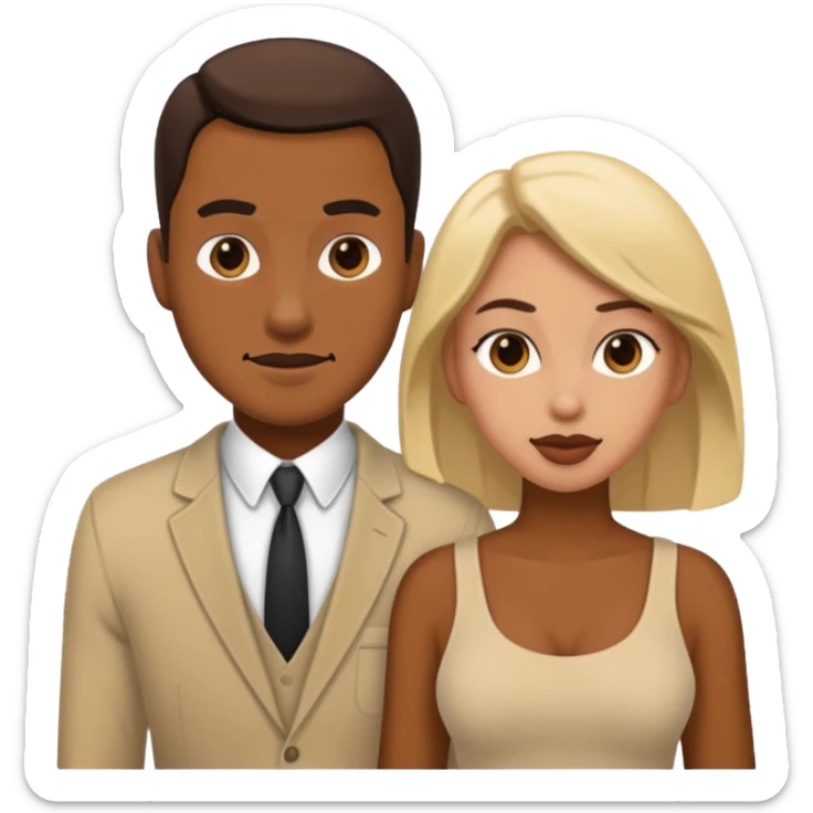 side profile of man having sex with woman doggystyle sticker