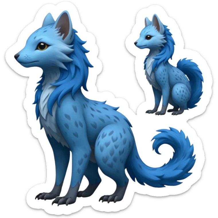 Modern Realistic Rare Fantasy Vernid-Trico-species by LiLaiRa full body sticker